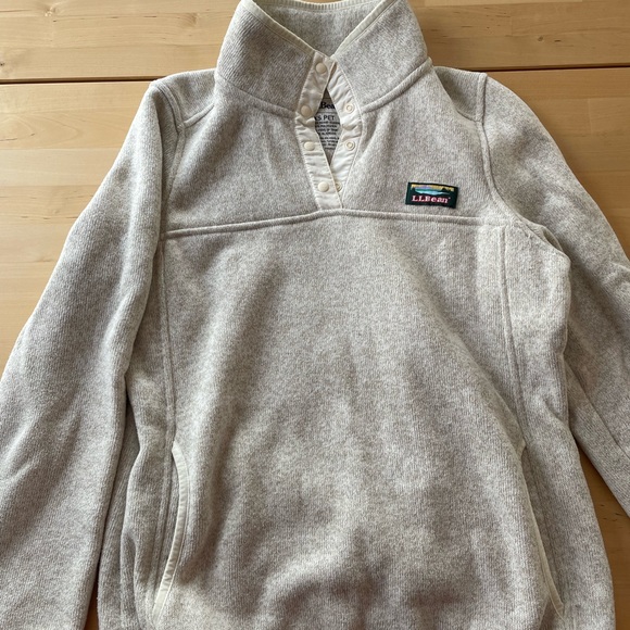 Women's L.L.Bean Sweater Fleece Pullover - Picture 3 of 6